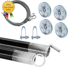 Heavy-duty Double-looped Garage Door Extension Springs Bundle 210 Lb White Spr Heavy-duty Double-looped Garage Door Extension Springs Bundle 210 Lb White Spr