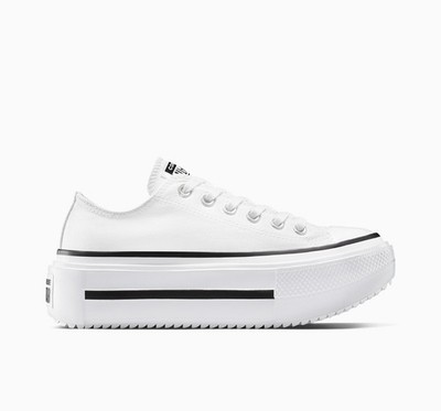 Converse W Chuck Taylor All Star Double Stack Sneakers White A15491C US 3-11
