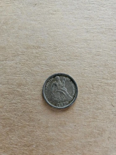 1890 P Seated Liberty Silver Dime 10c US Coin 90% Silver Coin XF+, CLEAN COIN!!!