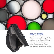 Camera Lens Filter Pouch 8 Slot Portable Filters Case Bags Dustproof