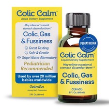 Colic Calm Infant Gripe Water for Colic, Gas Fussiness, 2 fl oz 60 mL