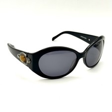 Brighton Czarina Jewel Sunglasses Black Oval Handmade Designer Fashion Frame 126