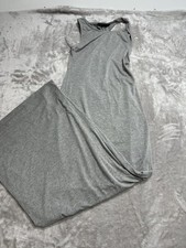 Signature 8 Bodycon Dress Women's Size Medium Gray Open Side Long New With Tags