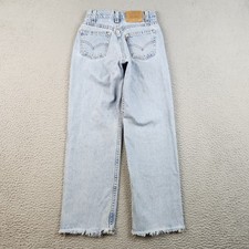 VTG Levi's Jeans Boys 12 Slim Orange Tab Relaxed 90s 565 Straight Leg Blue Denim