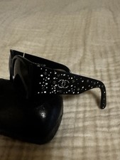 CHANEL Sonnenbrille Damen Schwarz mit Strass ...