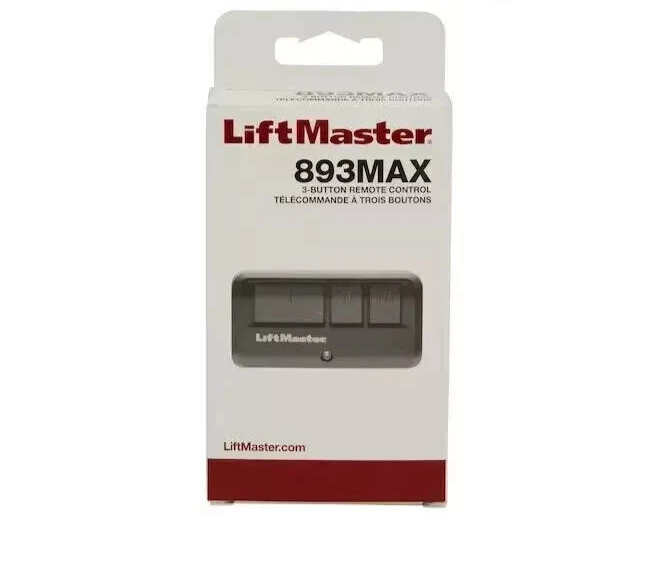 LiftMaster 893MAX 3 Button Visor Remote Control Garage Door Opener ...