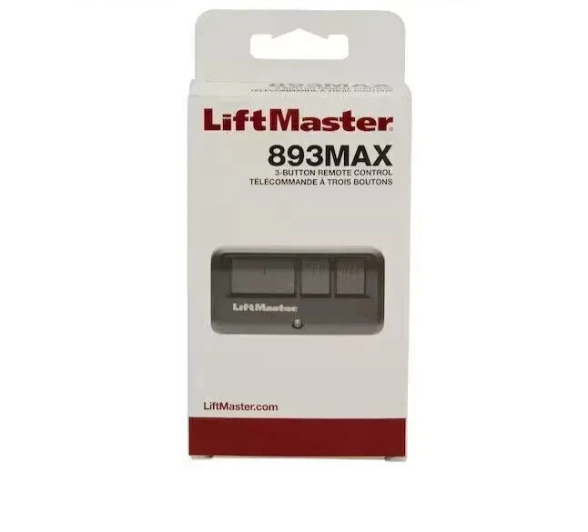LiftMaster 893MAX 3 Button Visor Remote Control Garage Door Opener
