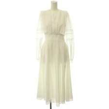 Her lip to 26SS Evina Lace Flared Dress Lace Long Flared Long Sleeve S