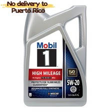 Mobil 1 High Mileage Full Synthetic Motor Oil 5W-20, 5 Quart new