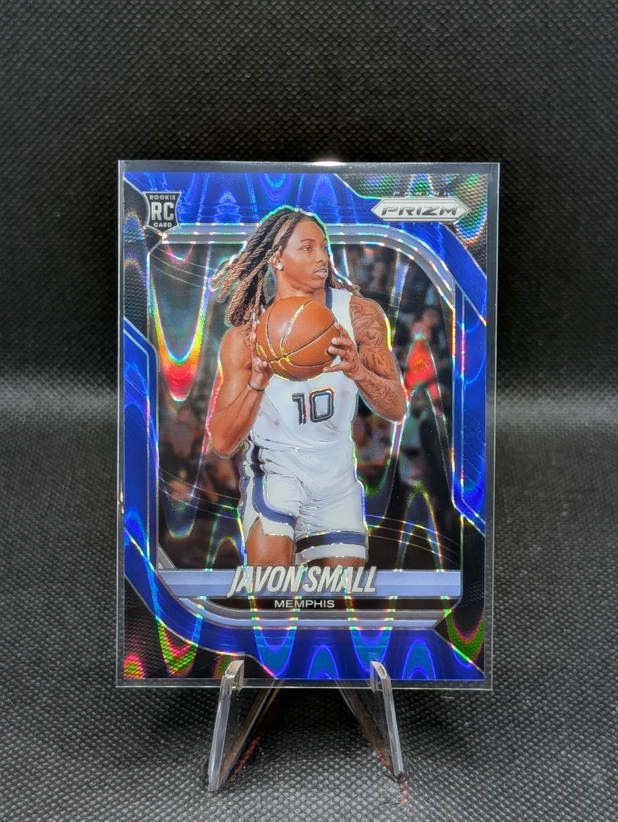 2025-26 Panini Prizm - Javon Small #39 Blue Seismic Prizm /199 (RC)