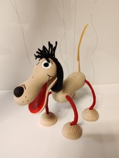 Marionette Hund Natur, Holzspielzeug