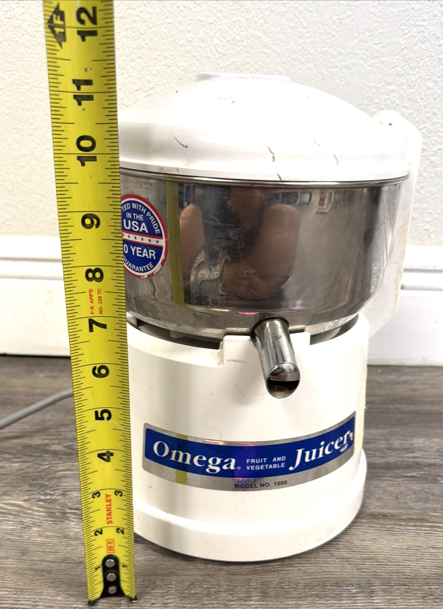 Omega 1000 Fruit Vegetable Juicer Extractor Heavy Duty NO PU