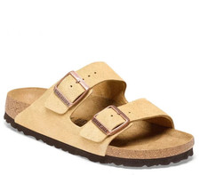 Birkenstock Arizona Latte Cream Suede Womens Size EU 36 R BRAND NEW