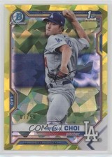 2021 Bowman Sapphire Edition Yellow Refractor 7/50 Hyun-il Choi #BCP-130 0d2i