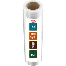 "1-Pack 17.5"" Industrial Strength Stretch Wrap 1100 SqFt Heavy Duty Shrink F...