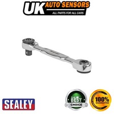 Sealey Micro Ratchet Bit Driver & Wrench 1/4"Sq & 1/4"Hex Drive AK6972