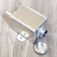 Universal Aluminum 750ml Power Steering Reservoir Tank Bottle With Cap Natural Universal Aluminum 750ml Power Steering Reservoir Tank Bottle With Cap Natural