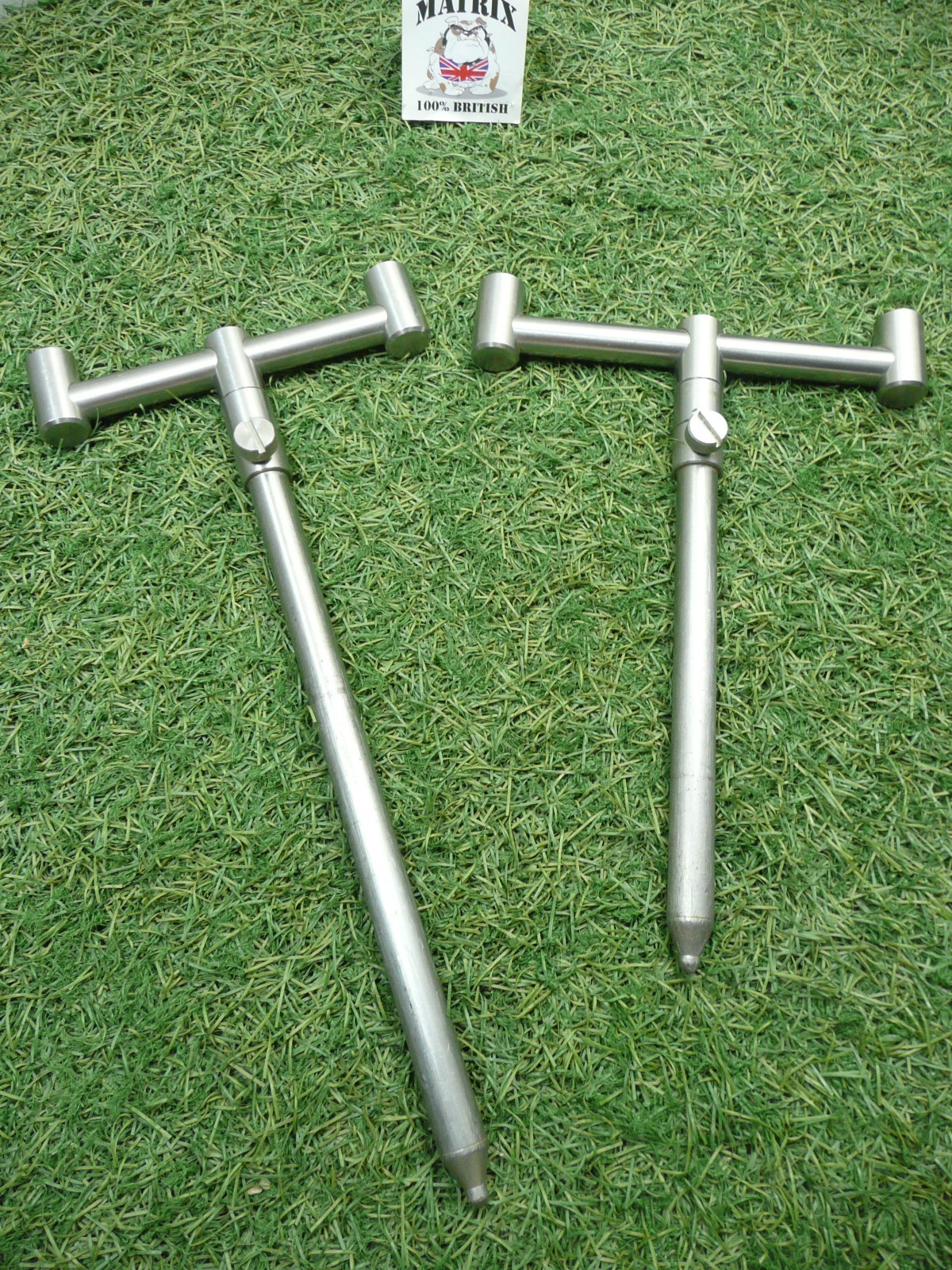 2 ROD MATRIX ROCK SOLID BUZZ BARS+BANKSTICKS-CHUNKY STAINLESS BUZZER SET UP-USED