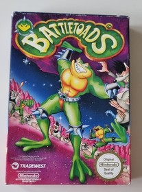 NES BATTLETOADS ORIGINAL NINTENDO VIDEO GAME, BOX  MANUAL UK PAL REGION
