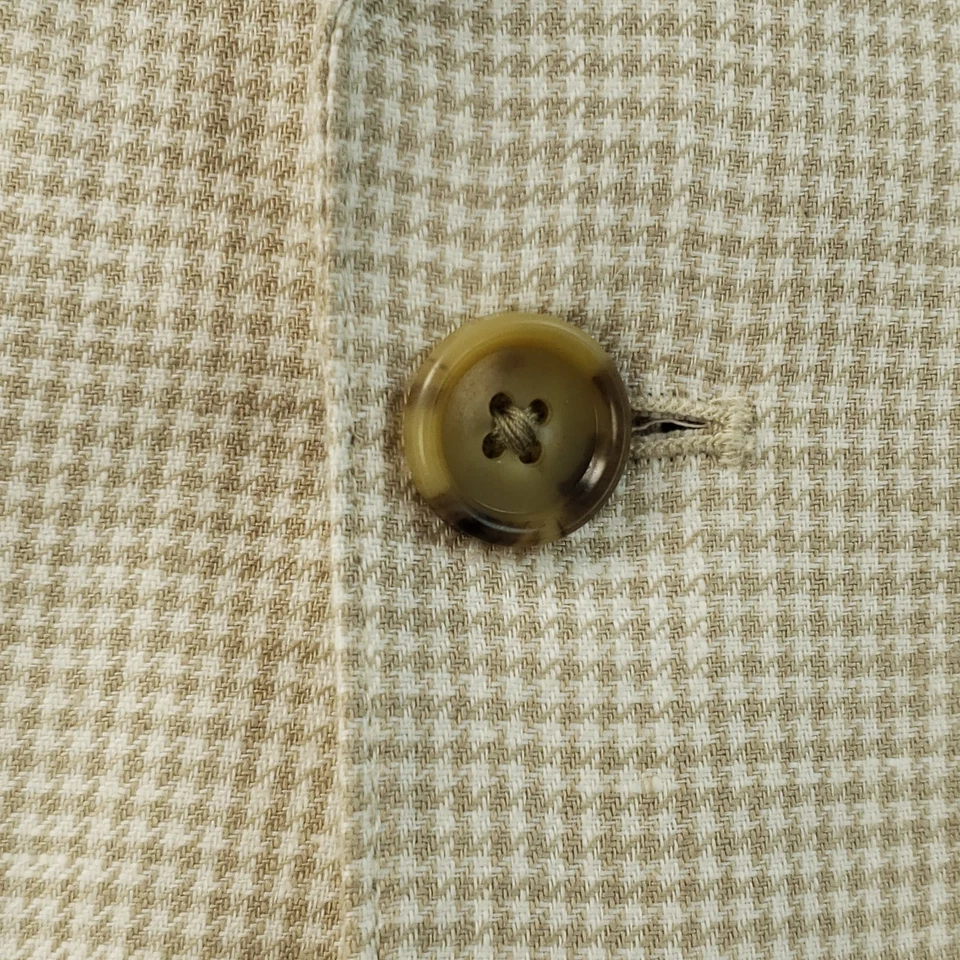 Bonobos 100% Linen Sport Coat Men's 38L Athletic Fit Brown Houndstooth 2 Btn NEW - Image 3 of 4