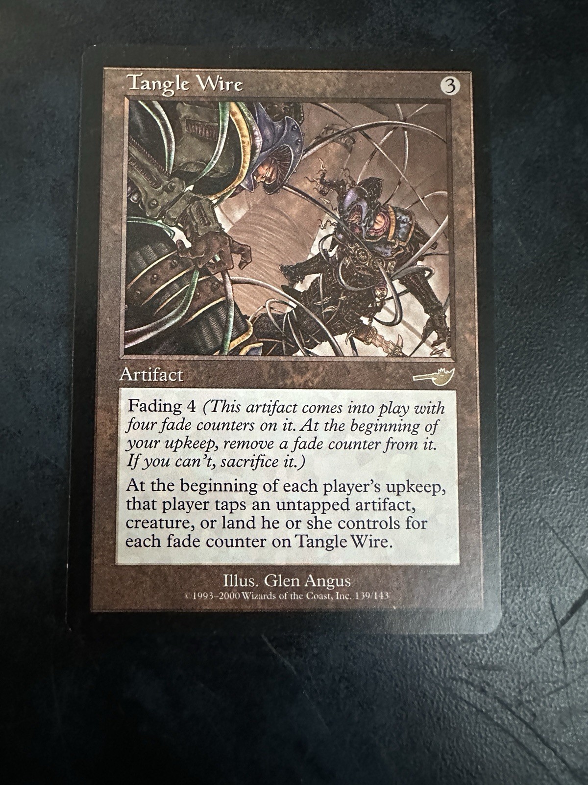 MTG Nemesis Nemesis Tangle Wire LP Magic The Gathering Card