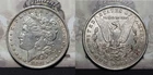 1891-O VAM-1A2 Reverse BERT Clash TOP 100 Morgan Silver Dollar $1-Cleaned Scarce