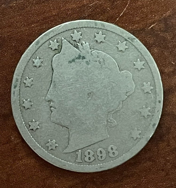 1898 Liberty Head V Nickel "Actual Coin Pictured"