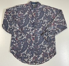 Vintage Red Rover Paisley Button Down Sz S Ab...