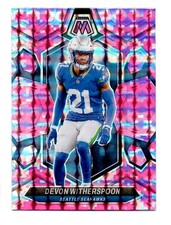 Devon Witherspoon 2024 Panini Mosaic Camo Pink Mosaic Prizm #202 Seahawks