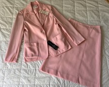 Vintage Deadstock James Kenrob Skirt Suit Set Pink NWT Size 12 Top 10 Skirt