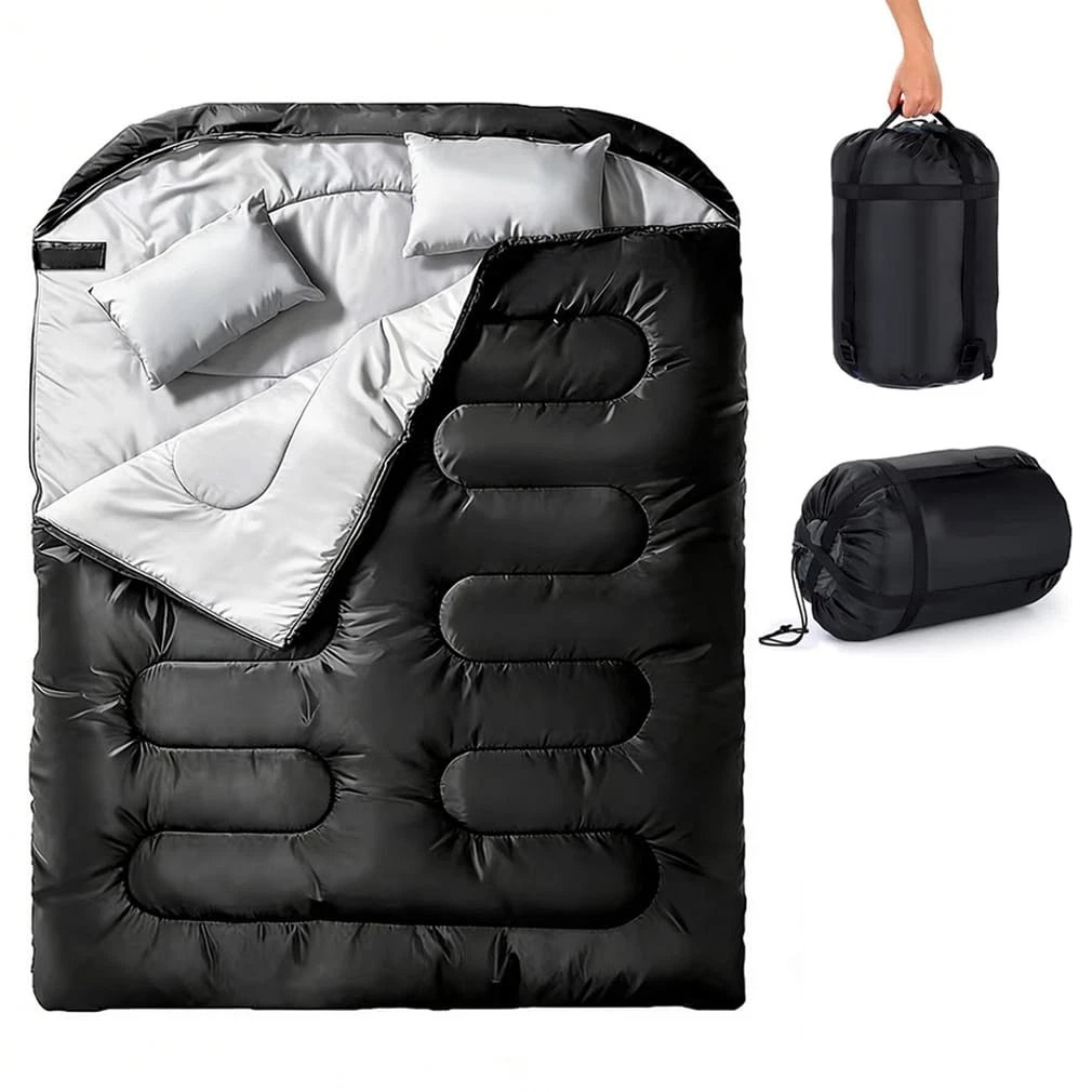Double Sleeping Bag, Extra Large 3-4 Season Lightweight,Waterproof Indoor & UK