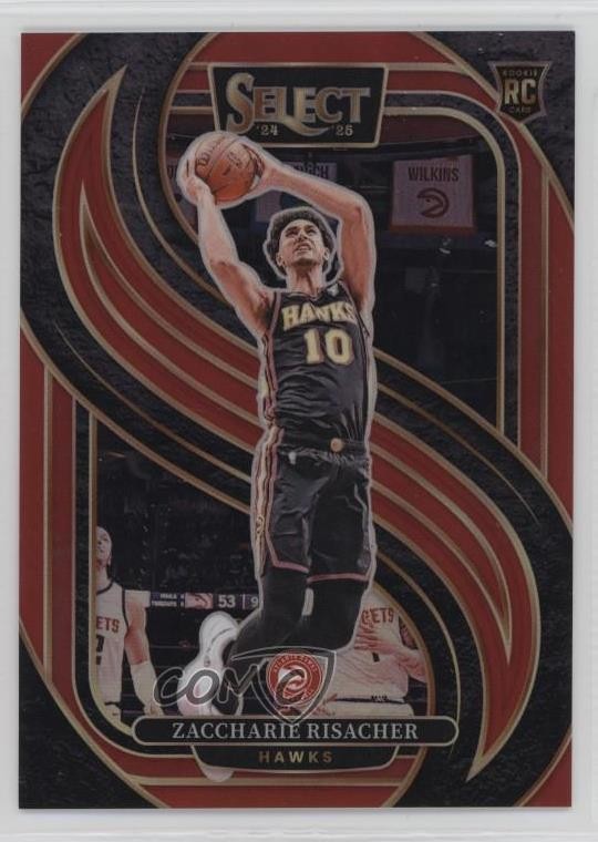 2024-25 Panini Select Premier Level Red Prizm 70/199 Zaccharie Risacher #180 4o1