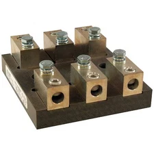 Mersen 61033T Open Fuse Block, 61 To 100A Amp Range, 600V Ac/Dc Volt Rating, 3