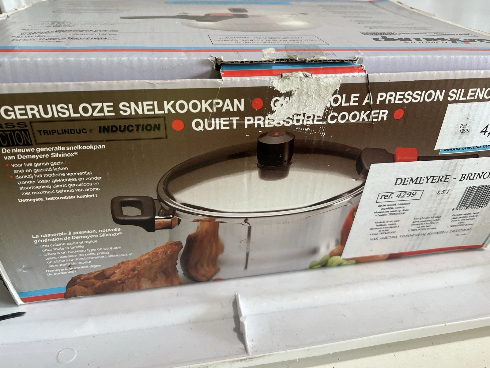 Demeyere Belgium Stainless Pressure Cooker Steamer Insert Class Induction