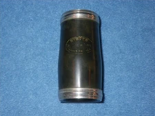 EVETTE SPONSORED by BUFFET Bb CLARINET BARREL - HARD RUBBER - SHORT 64mm