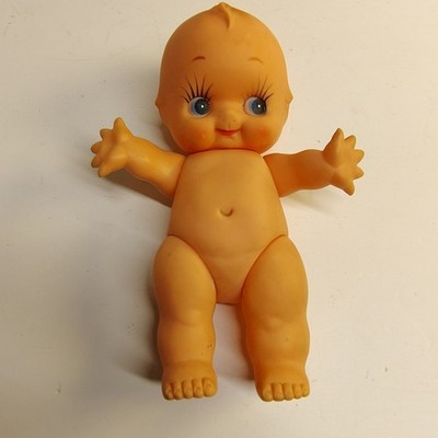 Vintage Kewpie-Style Baby Doll 9'' With Adorable Big Eyes & Chubby Cheeks