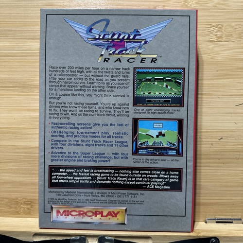 Stunt Track Racer Microplay Commodore C64 CIB THIS IS NICE! - Picture 15 of 18