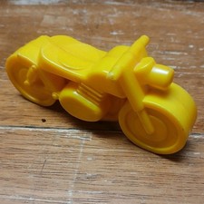 1970  s Vintage Weebles Romper Room Camper Motorcycle Yellow Plastic