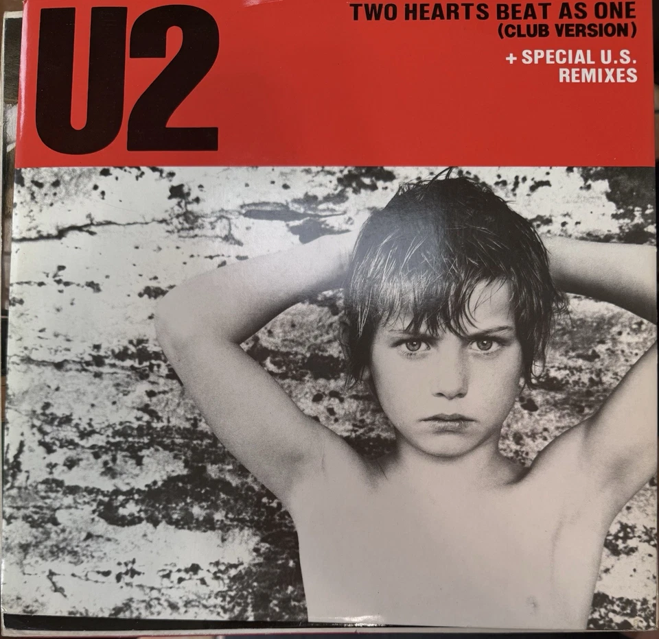 U2 Two Hearts Beat as One 1983 Club Version 45 RPM 12" Single Island 12IS 109 - Image 2 of 2