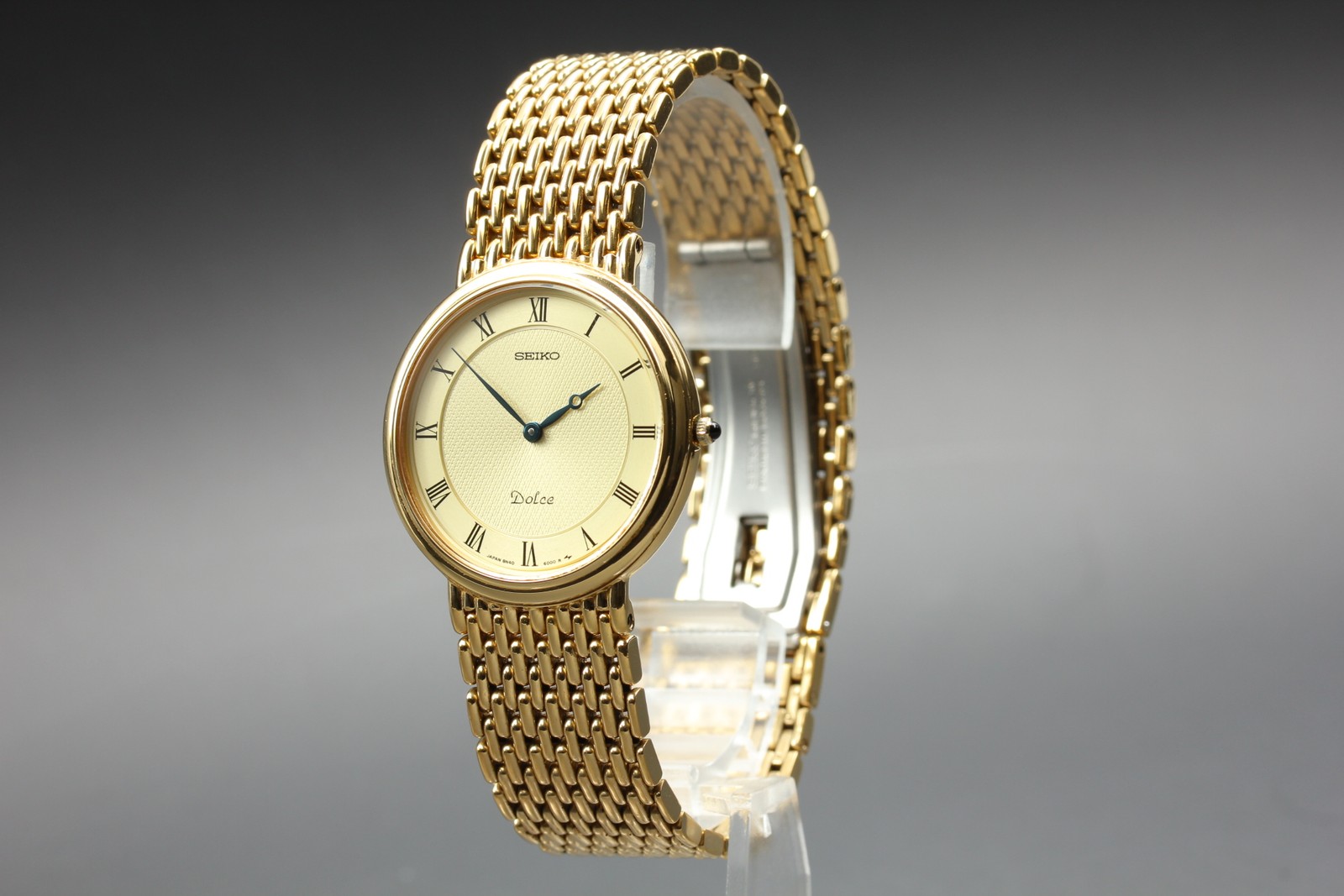 Near MINT] SEIKO Dolce 8N40-6030 Gold Roman Dial Qua… - Gem