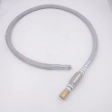 74" OAL A040 Edible Oil Hose 1/2" ID w/StrataFlo 3/4" Check Valve & Dixon 4EF4-B