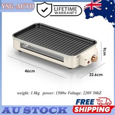 Indoor Grill 1500W Electric Smokeless Grill with Non-stick Removable Grill Plate