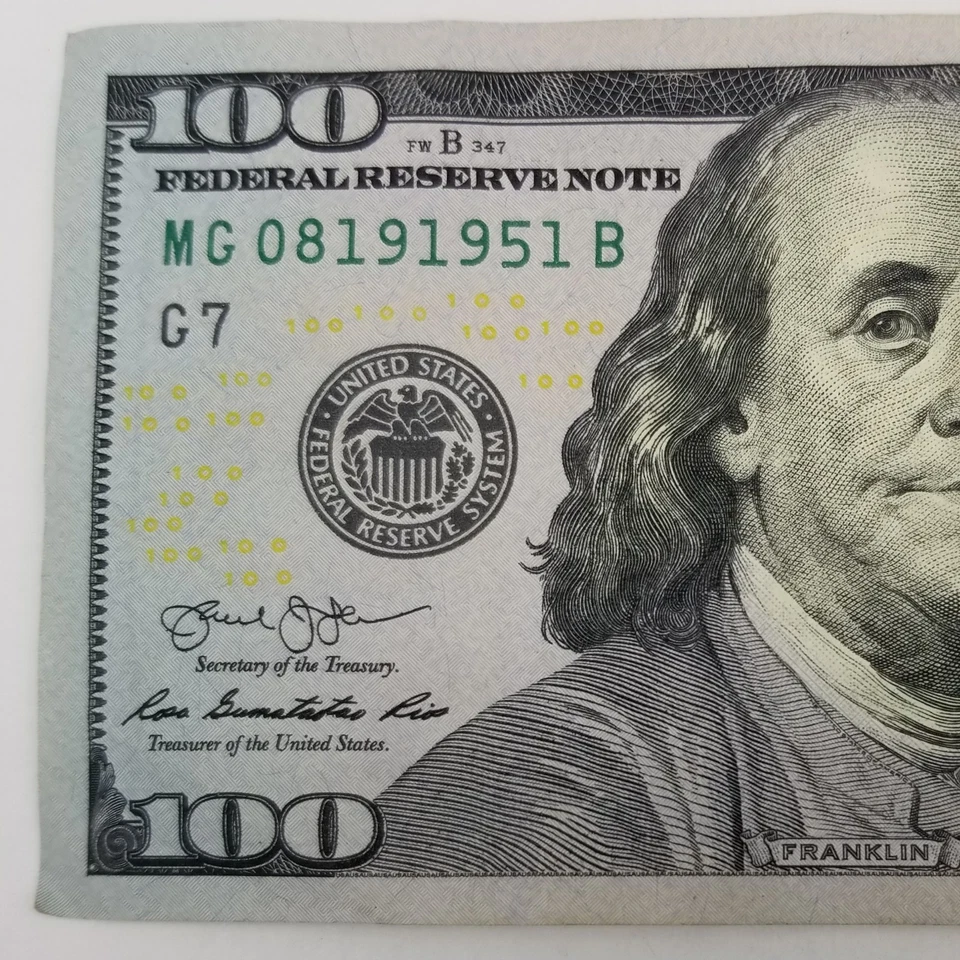 Birthday Anniversary August 19, 1951 Serial Number Hundred Dollars U.S. $100 FRN - Image 2 of 4