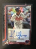 2025 Topps Chrome Update Series Legend Auto Kenny Lofton Black Ref /10 #CLA-KL