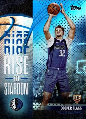 Cooper Flagg 2025-26 Topps Rise to Stardom Blue #RTS-1 Mavericks #062/150