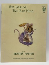 Beatrix Potter Cross Stitch Pattern THE TALE OF TWO BAD MICE Green Apple