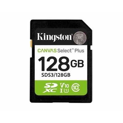 Kingston Canvas Select Plus 128GB SDXC UHS-I U3 V30 Speicherkarte