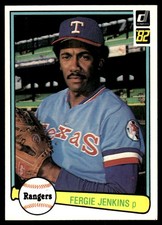 Fergie Jenkins 1982 Donruss #643 Rangers MLB READ FREE SHIPPING AutographDen