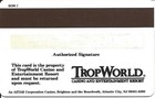 TropWorld Casino - Atlantic City, NJ - 9c Issue Slot Card, with SC95 2 — photo 2
