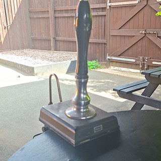 Angram Metal Beer Pump Hand Pull Pump with Black Tap Handle for Beer